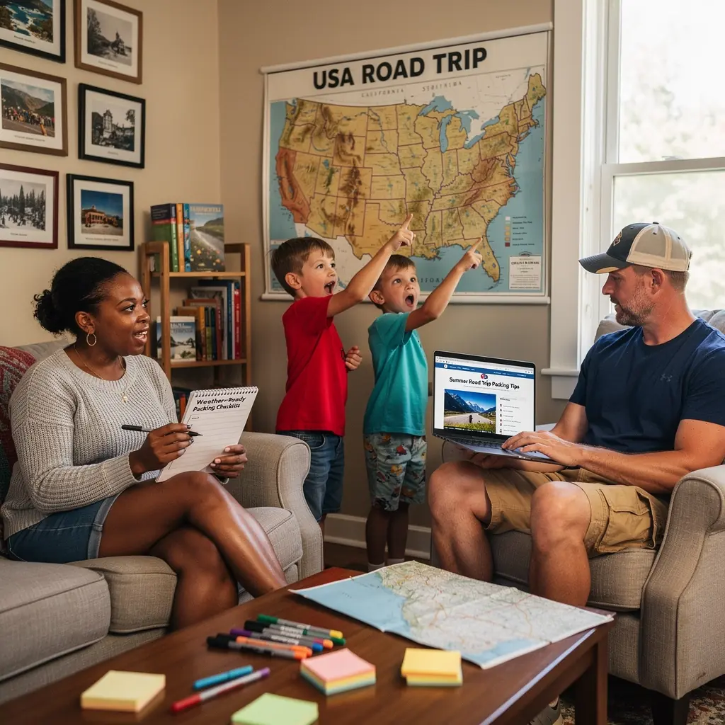 Warsztat planowania podróży z uczniami, gdzie omawiane są szczegóły dotyczące atrakcji turystycznych.